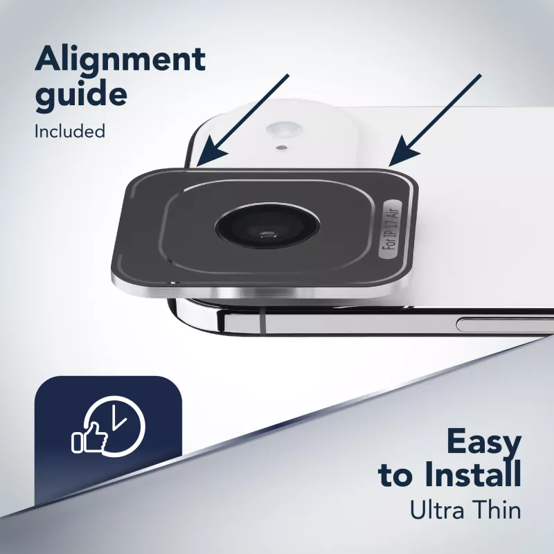 Cellularline Camera Lens Ring - iPhone Air rūdītais stikls kameras aizsardzībai