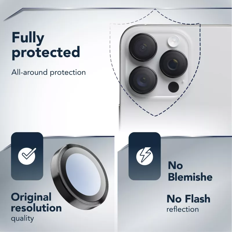 Cellularline Camera Lens Ring - iPhone Air rūdītais stikls kameras aizsardzībai