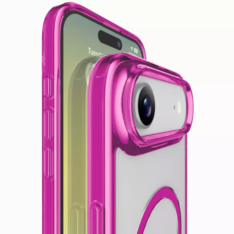 Cellularline Iconic Mag - iPhone Air caurspīdīgs vāciņš ar krāsainām malām, saderīgs ar Magsafe ekosistēmu
