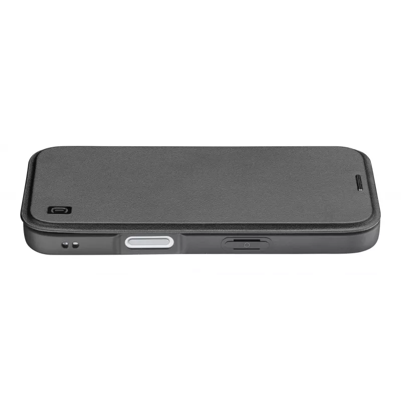 Cellularline Daily Mag - iPhone 17 grāmatveida vāciņš ar daļēji caurspīdīgu cieto aizmuguri, kas saderīgs ar MagSafe® ekosistēmu