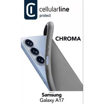 Cellularline Chroma - Galaxy A17 Krāsains mīkstas gumijas vāciņš, Vāciņš, Samsung, Galaxy A17, 17 cm (6,7 collas), Melns