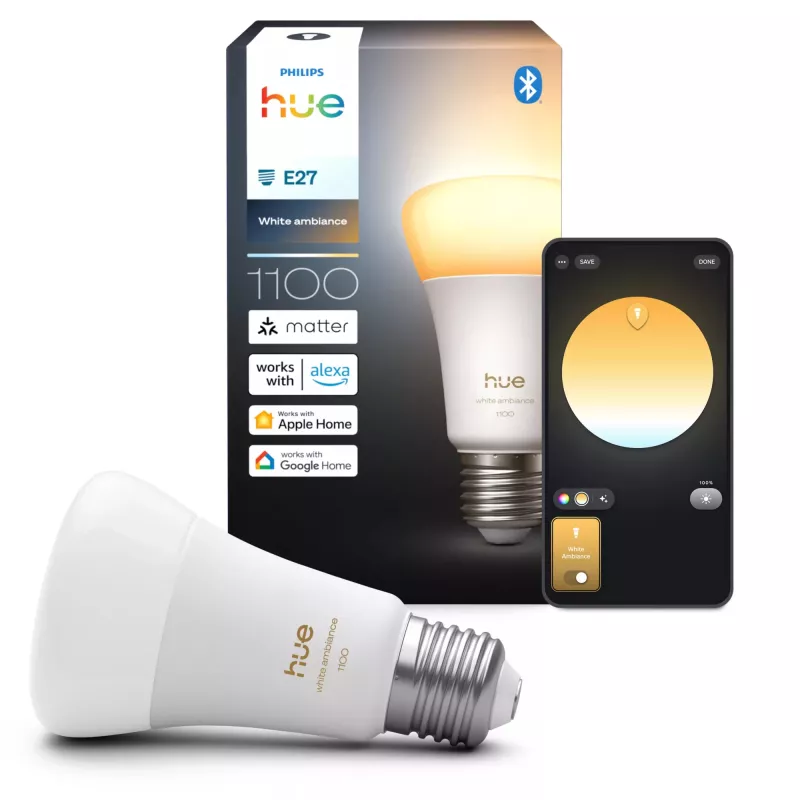 Philips Hue balta ambience A60 – E27 viedā spuldze – 1100