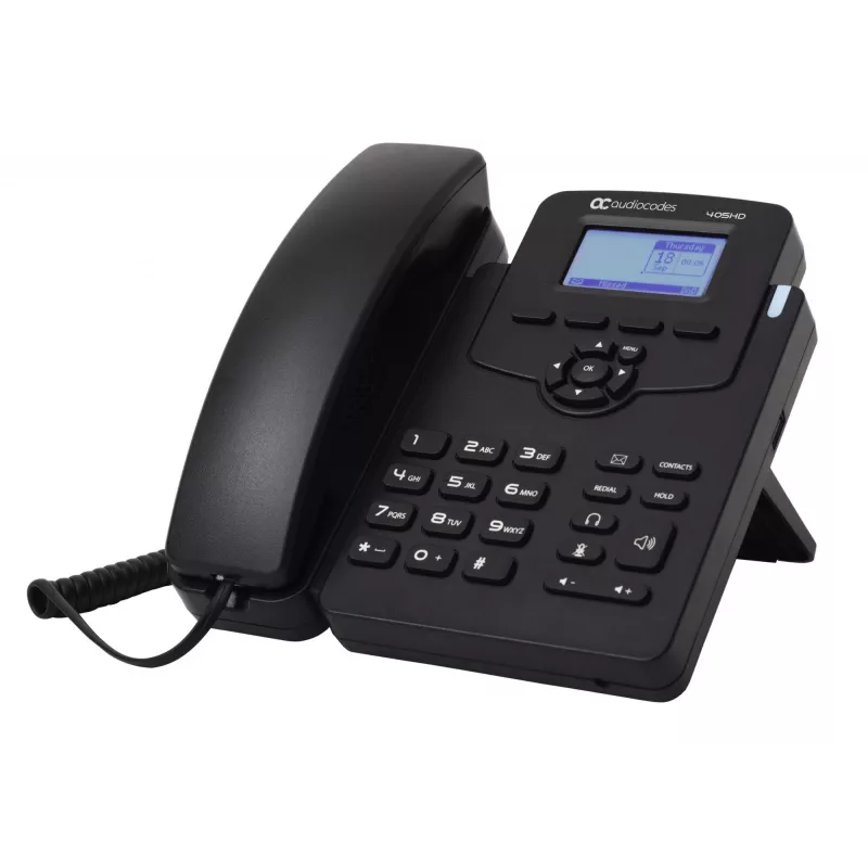 AudioCodes 405HD IP tālrunis PoE GbE melns