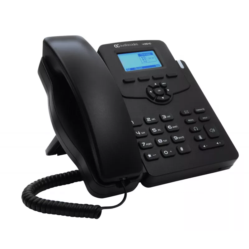 AudioCodes 405HD IP tālrunis PoE GbE melns