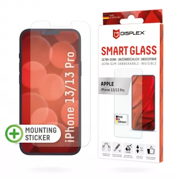 Displex Smart Glass (9H) Apple iPhone 13/13 Pro, montāžas uzlīme, neplīstošs