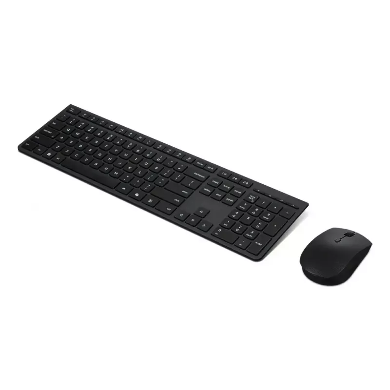 Tastatūras un peles komplekts Lenovo 4X31R64328 — Pilna izmēra (100%), RF bezvadu + Bluetooth, vācu izkārtojums, melna