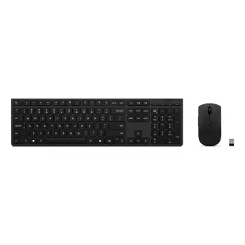 Tastatūras un peles komplekts Lenovo 4X31R64328 — Pilna izmēra (100%), RF bezvadu + Bluetooth, vācu izkārtojums, melna