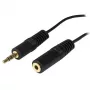 StarTech.com 12 pēdu datora skaļruņu pagarinājuma audio kabelis, 3,5 mm, vīr., 3,5 mm, siev., 3,7 m, melns