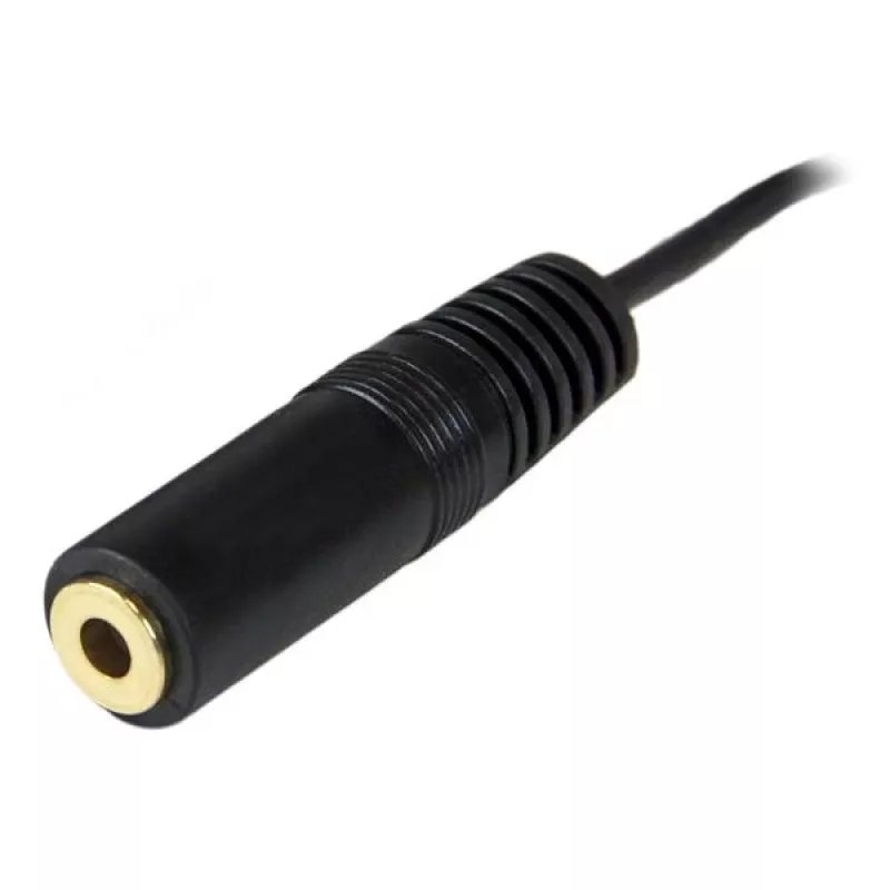 StarTech.com 12 pēdu datora skaļruņu pagarinājuma audio kabelis, 3,5 mm, vīr., 3,5 mm, siev., 3,7 m, melns