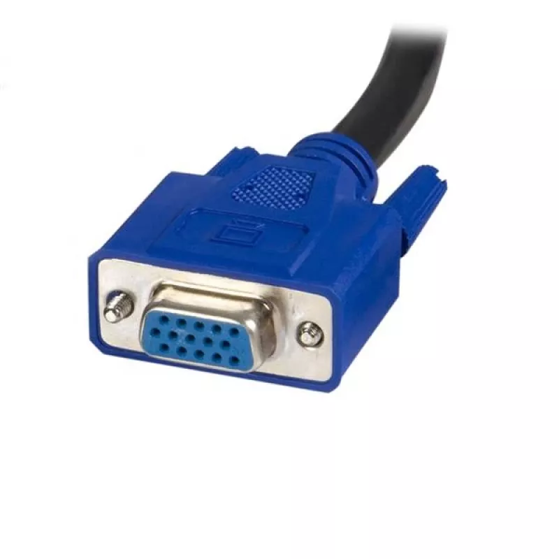 StarTech.com 10 pēdu 2-vienā universāls USB KVM kabelis, 3 m, USB, USB, VGA, melns, USB A + VGA