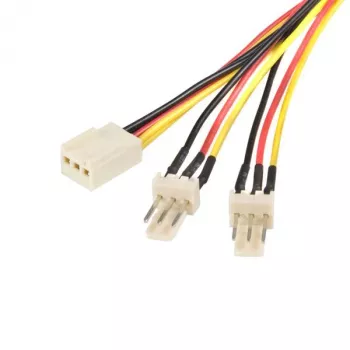 StarTech.com 12in TX3 ventilatora strāvas sadalītāja kabelis, Molex (3-pin), 2 x Molex (3-pin), 0,3 m, vīrišķais, sievišķais, taisns