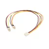 StarTech.com 12in TX3 ventilatora strāvas sadalītāja kabelis, Molex (3-pin), 2 x Molex (3-pin), 0,3 m, vīrišķais, sievišķais, taisns