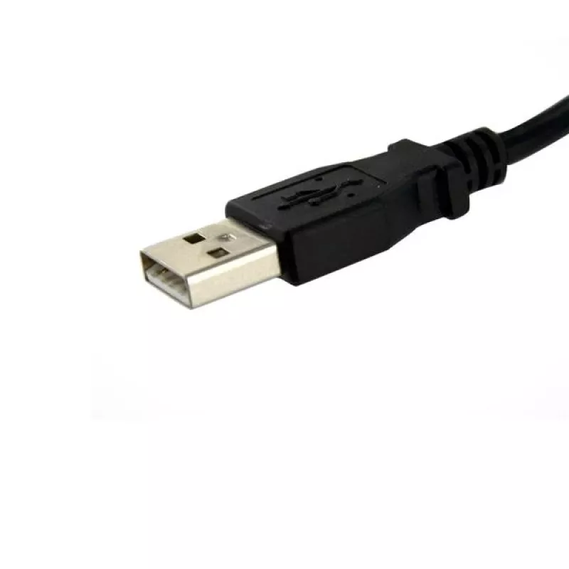 StarTech.com 1 pēdu paneļa montāžas USB kabelis A uz A - M/S, 0,3 m, USB A, USB A, USB 2.0, vīrišķais/sievišķais, melns
