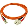 StarTech.com 2m optiskās šķiedras kabelis - daudzmodu duplekss 50/125 - LSZH optiskais džempervads - LC/SC