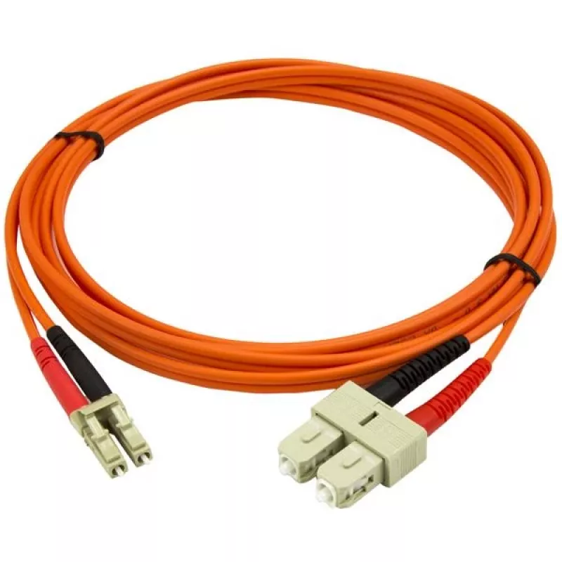 StarTech.com 2m optiskās šķiedras kabelis - daudzmodu duplekss 50/125 - LSZH optiskais džempervads - LC/SC