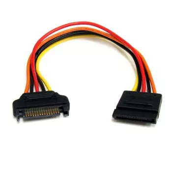 StarTech.com 8 collu 15 kontaktu SATA strāvas pagarinātāja kabelis, 0,2032 m, vīrietis, sieviete, daudzkrāsains, 17 g, 125 mm