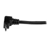 StarTech.com 2m Micro USB kabelis - USB A uz leņķveida Micro B, 2 m, USB A, Micro-USB B, USB 2.0, vīr./vīr., melns