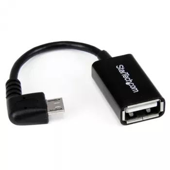 StarTech.com 5in taisnleņķa Micro USB uz USB OTG resursdatora adapteris, vīr./sie.