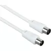 Koaksiālais kabelis Schwaiger 5,0 m IEC – IEC 5 m, balts