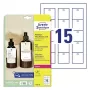 Nelīmējoša printera etiķete Avery T1002-10 Balta 5x5 cm 150 gab.