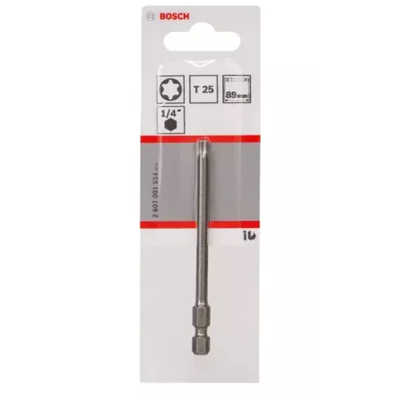 Skrūvgrieža uzgalis Bosch 2607001654 T25 īpaši ciets 89 mm