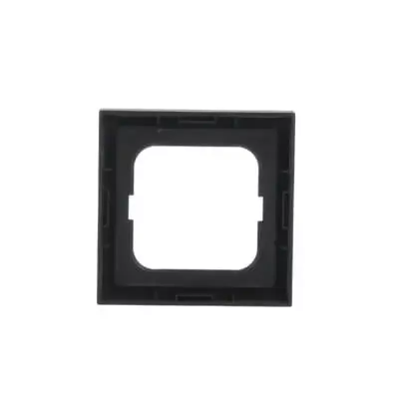 Sienas plāksnes vāks Busch-Jaeger 1721-885K melns, termoplastisks, bez skrūvēm, 80×80 mm, 11 mm biezums