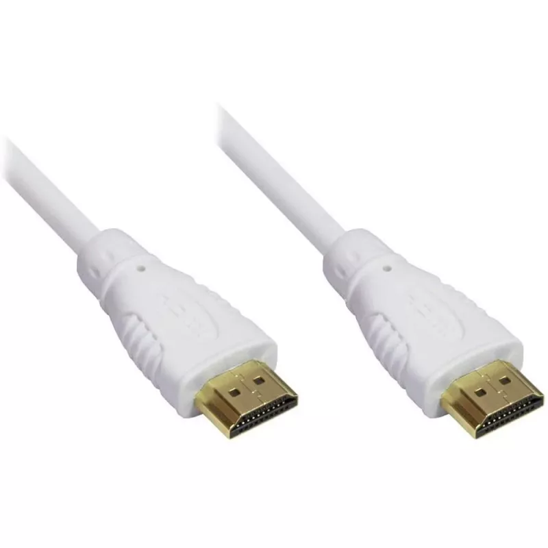 Techly ICOC HDMI-4-010NWT HDMI kabelis 1 m HDMI Type A (Standard) Balts