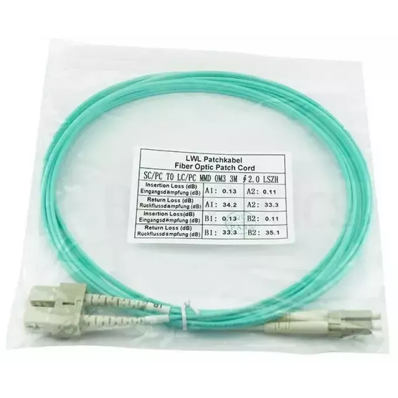 InfiniBand/optiskās šķiedras kabelis BlueOptics 055702K512000003M-BO 3 m 2x LC 2x SC LC/APC