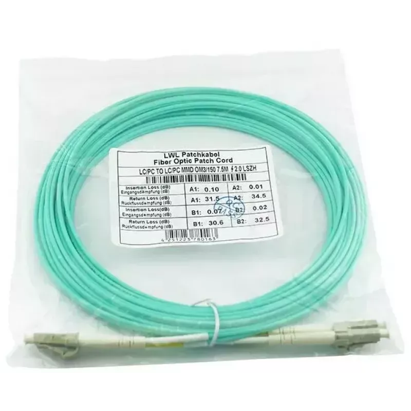 BlueOptics InfiniBand optiskais šķiedras kabelis 10m 2x LC LC/APC Zaļš