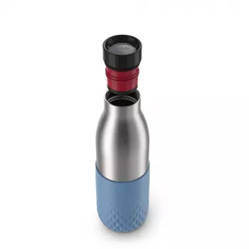 EMSA Bludrop Sleeve N3110700 dzeramā pudele Fitness, Sports 500 ml Nerūsējošais tērauds Zila, Nerūsējošais tērauds