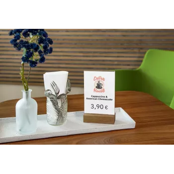 Norāžu turētājs Sigel TA252 A6 Akrils Koks Brūns Caurspīdīgs