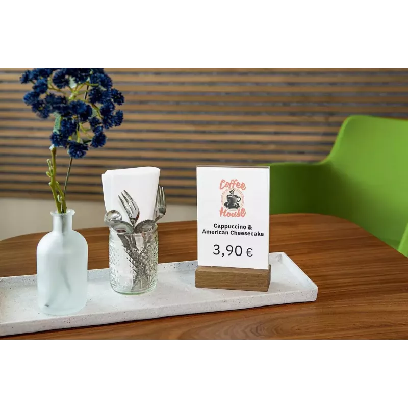 Norāžu turētājs Sigel TA252 A6 Akrils Koks Brūns Caurspīdīgs