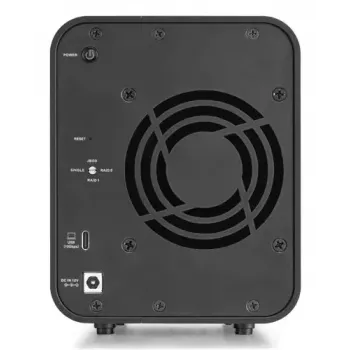 Diska masīvs TerraMaster D2-320 2 disku HDD SSD kompakts galda