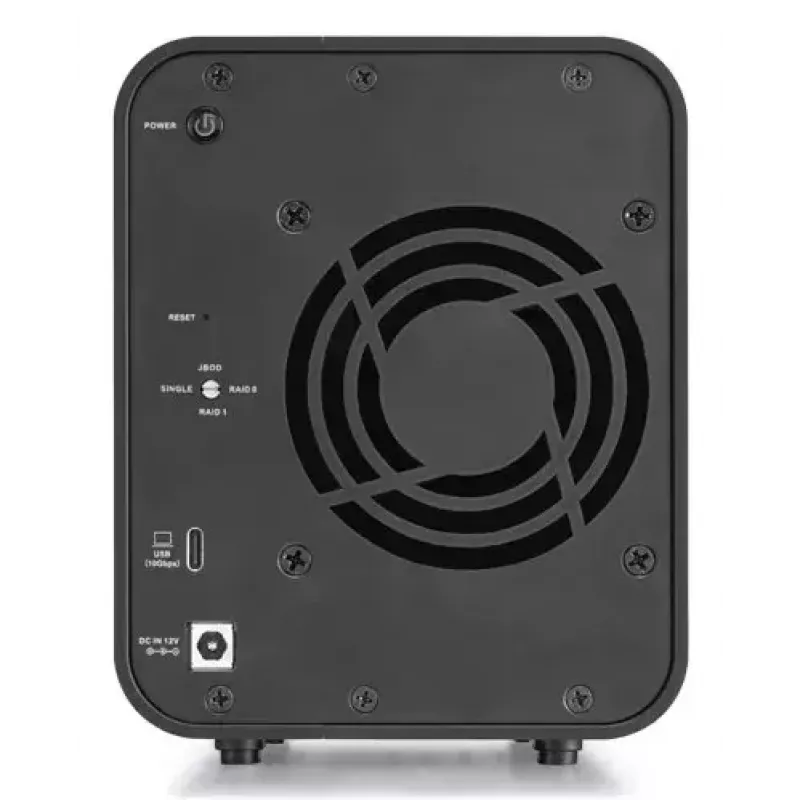 Diska masīvs TerraMaster D2-320 2 disku HDD SSD kompakts galda