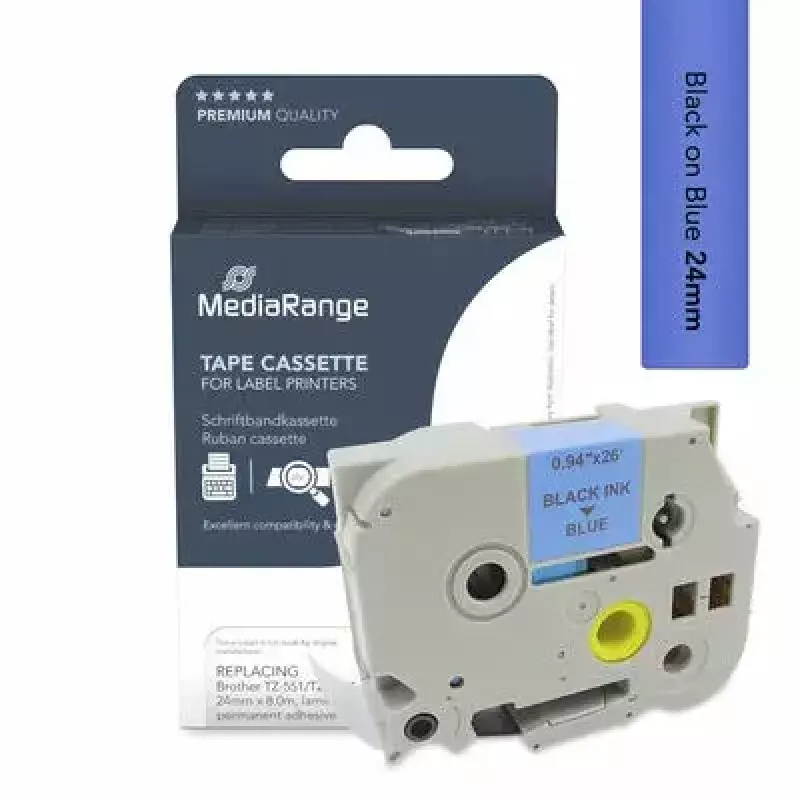 Printera lente MediaRange MRBTZ551 Melna 2.4 cm 8 m
