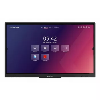 Interaktīvais plakanā ekrāna panelis Kindermann TD-1165² 65 collu skārienekrāns LED 4K Ultra HD