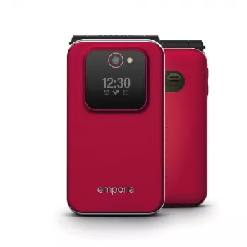 Emporia JOY 7.11 cm (2.8 collas) 113 g Melns, Sarkans Sākuma līmeņa tālrunis
