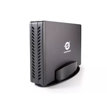 Conceptronic 3,5 collu cietā diska kaste, HDD korpuss, 3,5 collas, Serial ATA, Serial ATA II, Serial ATA III, 0,48 Gbit/s, USB savienojamība, melna