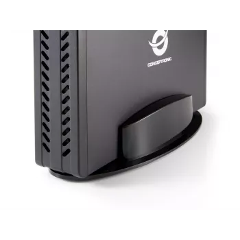 Conceptronic 3,5 collu cietā diska kaste, HDD korpuss, 3,5 collas, Serial ATA, Serial ATA II, Serial ATA III, 0,48 Gbit/s, USB savienojamība, melna