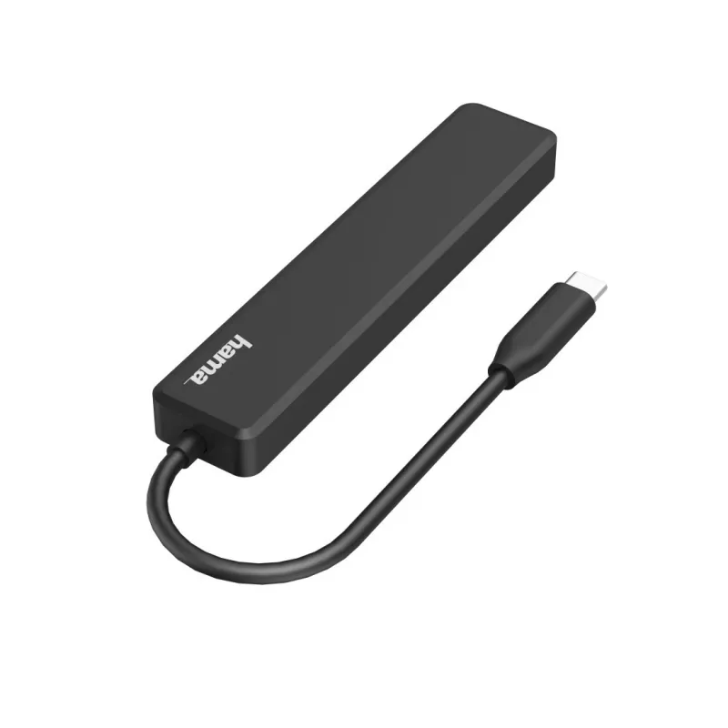 Hama USB-C centrmezgls, daudzportu, 5 porti, 3x USB-A, USB-C, HDMI