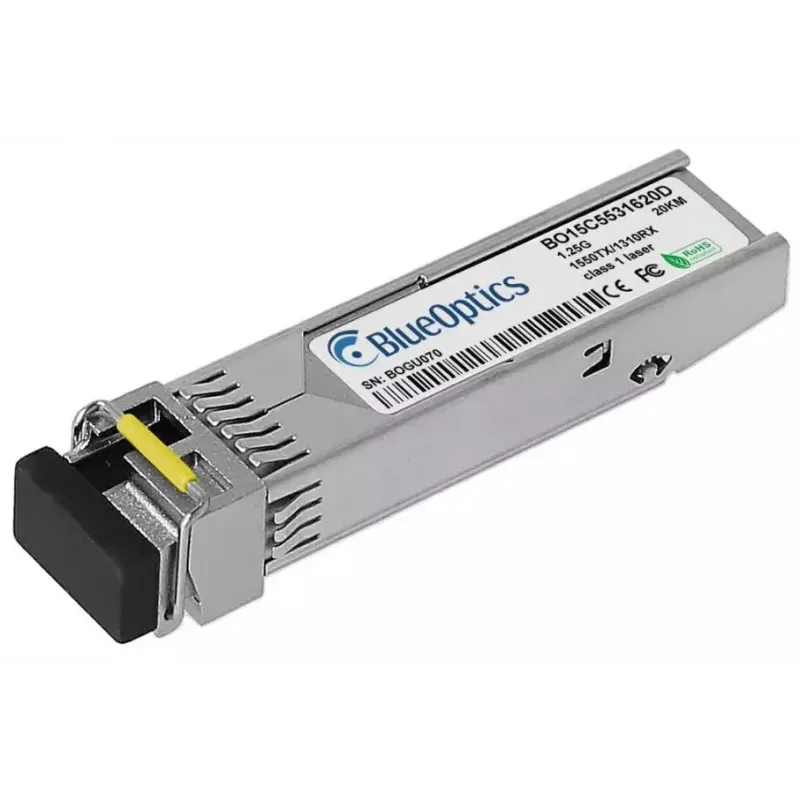 SFP raiduztvērēja modulis BlueOptics SFP-GIG-BB LX/LC EEC-BO optiskās šķiedras 20000 m