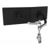 R-Go Tools monitora kronšteins R-Go Zepher Dual, diviem monitoriem, pilnībā regulējams, 0–8 kg kravnesība, 100% apļveida, melns