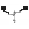 R-Go Tools monitora kronšteins R-Go Zepher Dual, diviem monitoriem, pilnībā regulējams, 0–8 kg kravnesība, 100% apļveida, melns