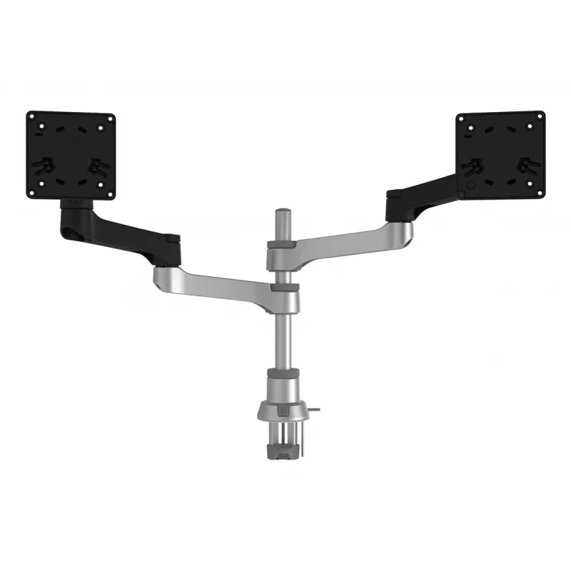 R-Go Tools monitora kronšteins R-Go Zepher Dual, diviem monitoriem, pilnībā regulējams, 0–8 kg kravnesība, 100% apļveida, melns
