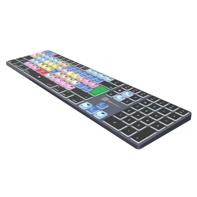 Logickeyboard LKB-MCOM4-TM-UK Tastatūra Biroja Bluetooth QWERTY Angļu Titāna, Pelēka