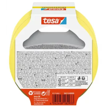 Līmlente Tesa 56212-00000-02, maskēšanas lente, 25 m × 25 mm, dzeltena, 2 gab. iepakojumā