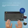 R-Go Tools Ergonomic tastatūra R-Go Compact Break, compact tastatūra, ar pārtraukumu programmatūru, QWERTY (IT), Bluetooth, melna