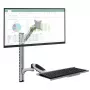 Techly ICA-PLW 02 monitora stiprinājums / statīvs 68,6 cm (27 collas) Sienas Sudrabs