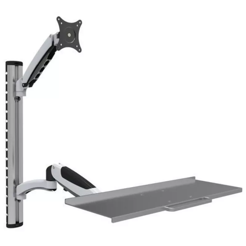 Techly ICA-PLW 02 monitora stiprinājums / statīvs 68,6 cm (27 collas) Sienas Sudrabs