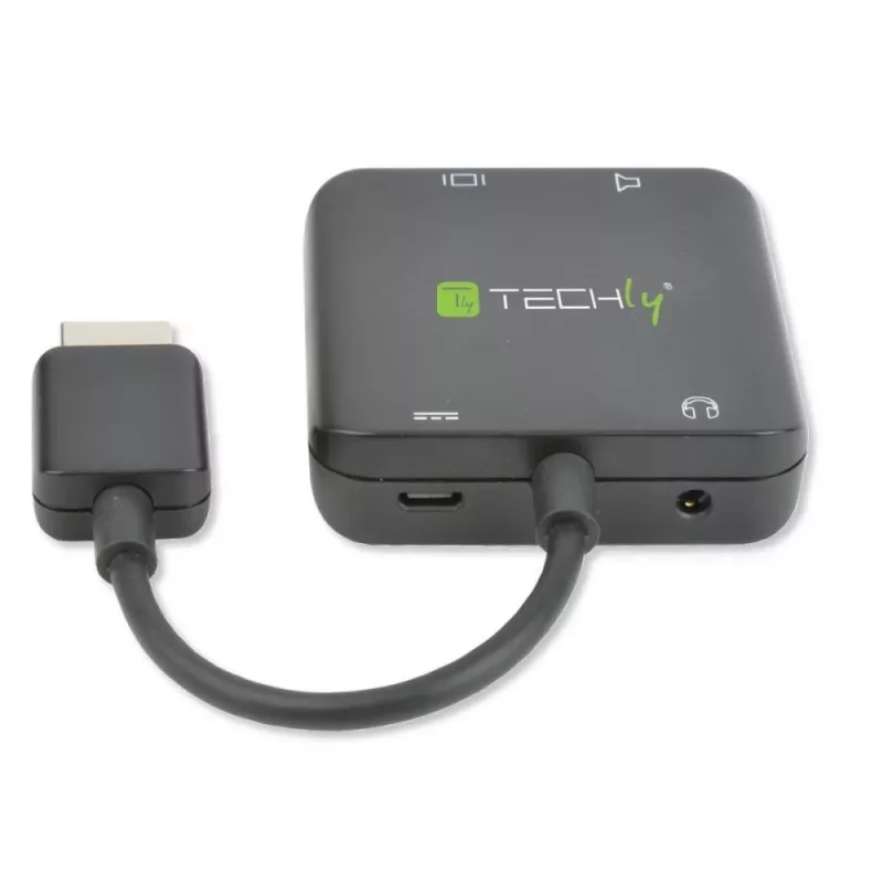 Techly HDMI audio ekstraktors Stereo/Audio 5.1 kanālu 4K 3D IDATA HDMI-VGA8